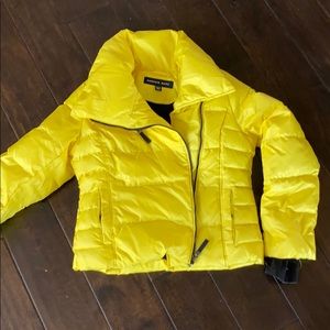 Worn 1x Yellow down moto jacket